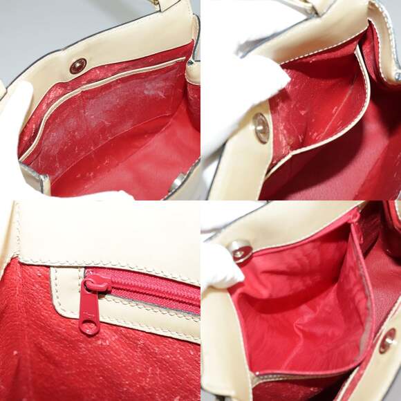 CELINE Shoulder Bag Leather Beige - Picture 13 of 13